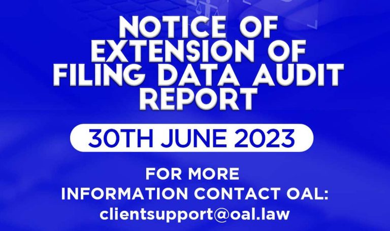 Notice Of Extension Of Filing Data Audit Report